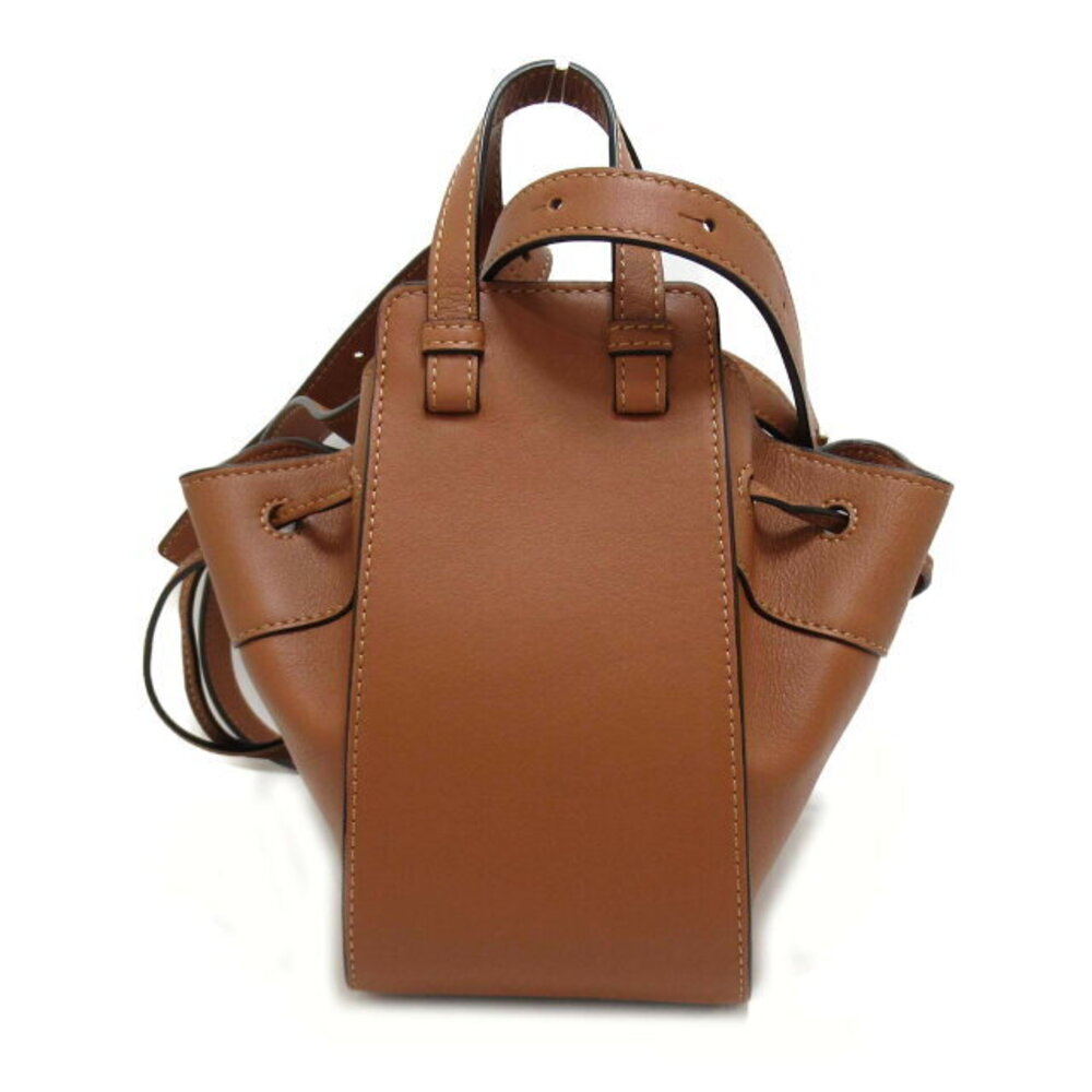 LOEWE Hammock Shoulder Bag Leather Brown - Picture 2 of 10